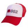 Trucker cap rood met borduring VB002